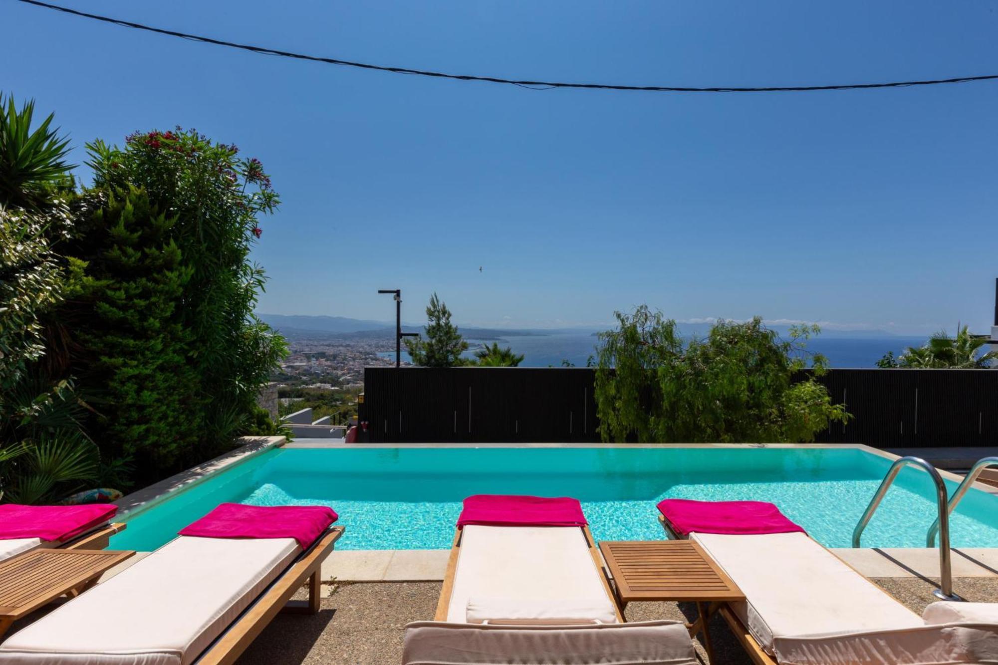 Unlimited Blue Villa Chania  Bagian luar foto