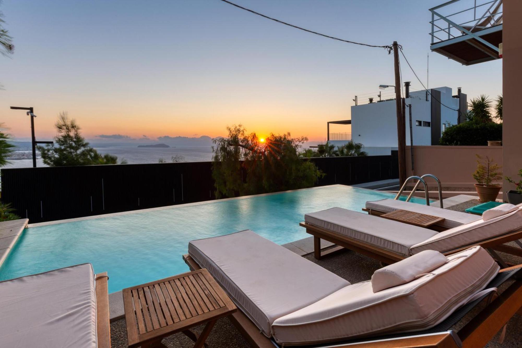 Unlimited Blue Villa Chania  Bagian luar foto