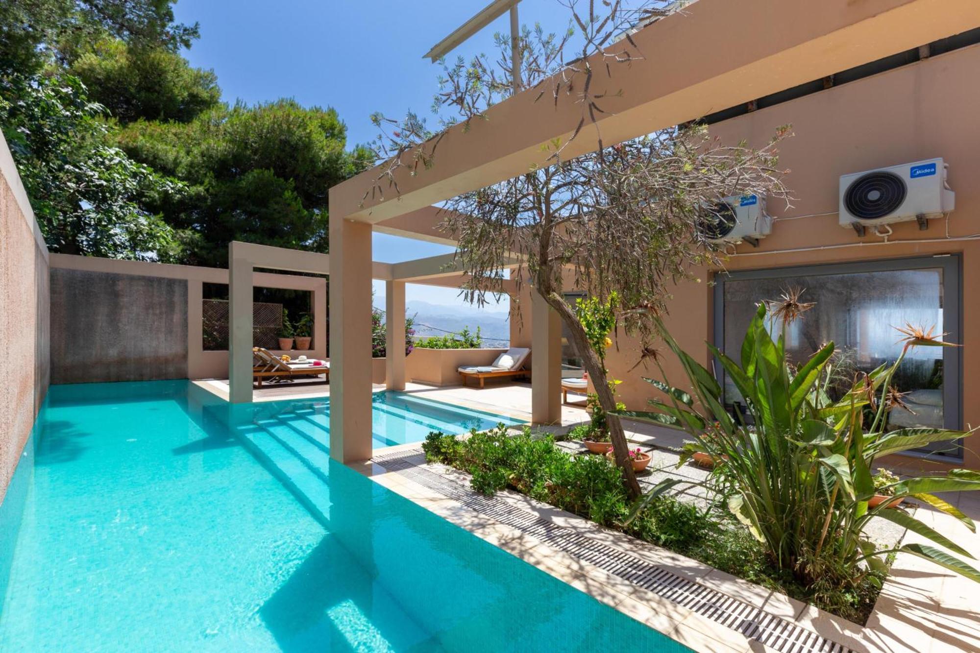 Unlimited Blue Villa Chania  Bagian luar foto